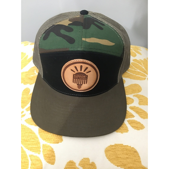 Military Support Our Troops Camoflauge Hat - Picture 1 of 5